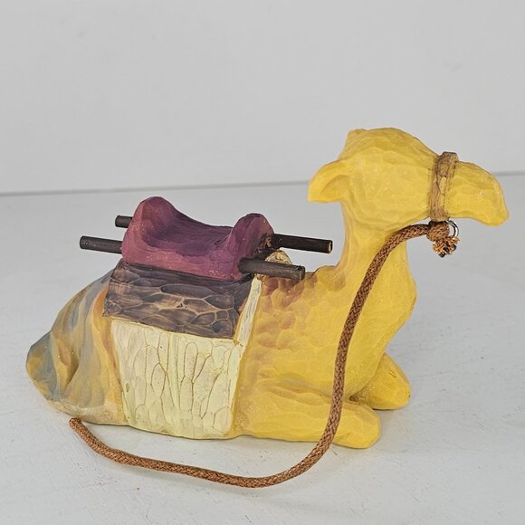 Camel Figurine With Saddle & Rope Halter Resin Nativity Animal Christmas - Picture 7 of 8